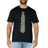 Funny Christmas Candy Cane Tie Holiday T-Shirt T-Shirt