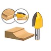 YONICO Raised Panel Cabinet Door Router Bits Vertical Cove 1/2-Inch