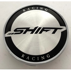 Shift Racing 6012K75 Shift Racing Black / Silver Wheel Center Cap E707K75