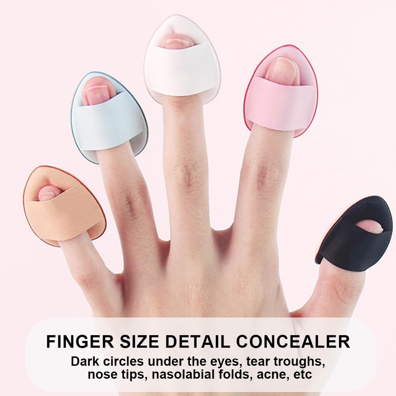 Pack of 20 Finger Powder Puff, Mini Sponges Powder Puff
