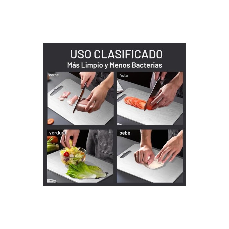 GNEL Tablas de Cortar de Titanio para Cocina, Titanium Cutting