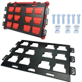 NyVoozy for milwaukee packout wall mount Packout Mounting Plate, Metal Base for Milwaukee Toolboxes, milwaukee mounting plate Wall or Floor Mount (1 Full Width)
