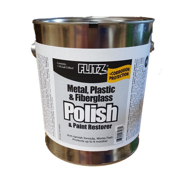 Flitz CA 03588 Blue Metal, Plastic and Fiberglass Polish Paste, 1 Gallon Can