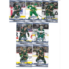 2024-25 MVP Team base set Wild 7 cards w/ Karprizov Gustavsson Zuccarello Rossi