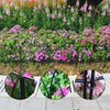 SCENDOR 5 Pack Decorative Fence Metal Garden Fence 16in x