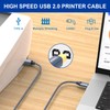 TAISUSAN USB C to B Printer Cable 25ft, MIDI Compatible