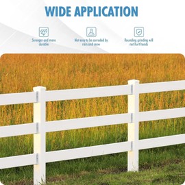 LukLoy 40 Pack 2x4 Brackets for Wood Rail, Fence Brackets Repair Kit Galvanized, Deck Railing Bracket Connectors for 2"×4"(Actually 1.5"x3.5") Wood Post, Includes 280PCS 304 Stainless Steel Screws