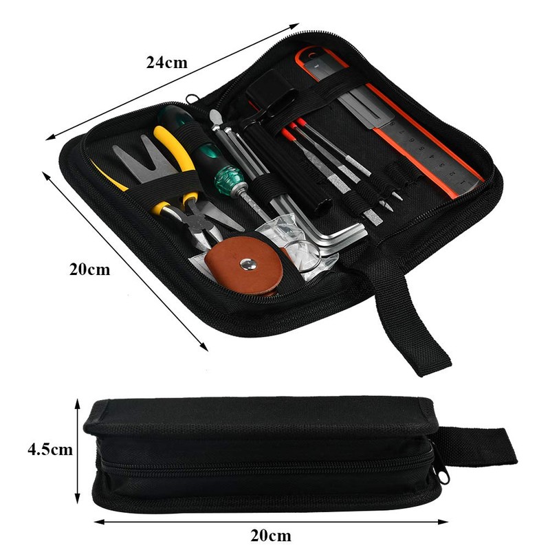 TIMESETL Guitar Repairing Tool Kit with Wire Plier, String Organizer,
