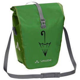VAUDE Aqua Back Single Special Model with Umbrella Logo Rear Pannier Rack Bag, Parrot Green SE