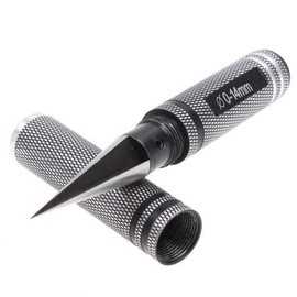 0-14mm Aluminum Alloy Expanding Hole Puncher Opener Reamer Tools with Protective Sleeve for RC Car Truck Body Shell Connector,Black