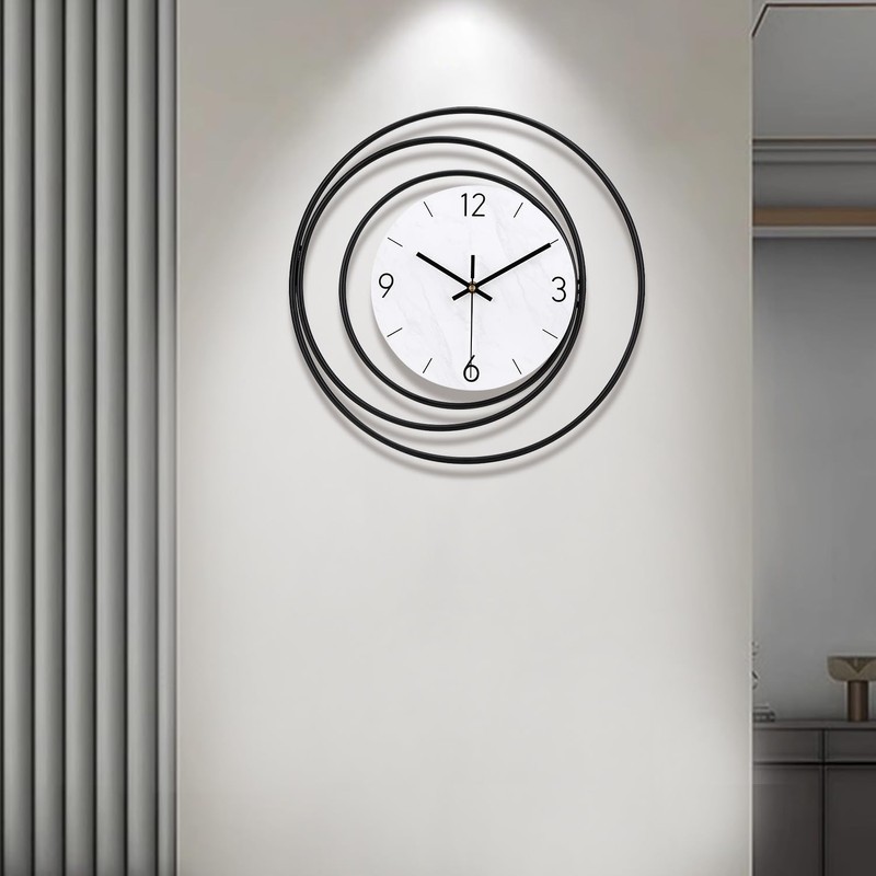 Decorative Wall Clock,Silent Non-Ticking Quality Quartz Movement Battery Operated,Large Wall