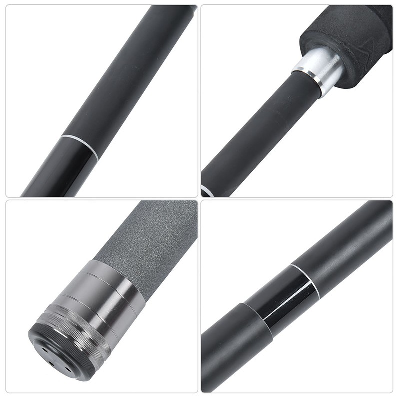 Retractable Lightweight Fishing Landing Net Rod Round Stretch Brail Pole
