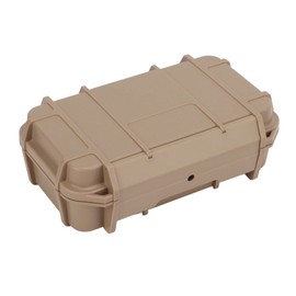 Waterproof Hard Carry Tool Case Safety Instrument Tool Box ABS Plastic Storage Toolbox for Outdoor Camping (Mud color)