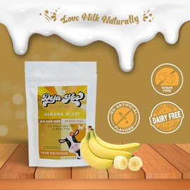 Deja Moo Sugar Free Powder Natural Milk Mix, 12 oz (Banana)