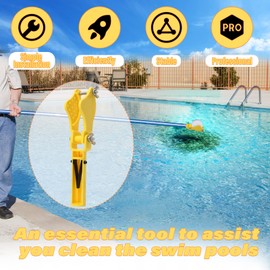 YAORIK Swimming Pool Stain Remove Sanitizer Holder with EZ-Clip Handle, Pool Tab Holder, Erase Stain and Enhanced Comfort for Swimming Pools and Spa - Fit for 3 inch Sanitizer