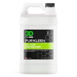 3D Fur Kleen - Pet Hair Remover & Cleaner - Loosens Embedded Pet Fur for Easy Removal - Safe for Carpets, Upholstery & Auto Interiors, 1 Gallon