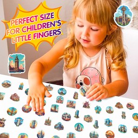 Pack of 50 Worldwide License Plate Stickers Car Laptop Phone Guitar Skateboard Motorcycle Bicycle Landscaping Stickers Set Vinyl Waterproof Aesthetic Stickers for Teenagers Children Adults