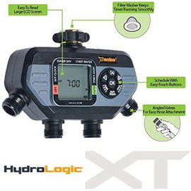 Melnor 53280 4-Outlet Digital Water Timer Simple and Flexible Programming, 4 Zone