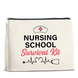 UPNEGE Nurse Makeup Bag Gifts for Women, Nursing Student Gifts Nurse Practitioner Gift Nursing Survival Kit Cosmetic Bag Zipper Pouch