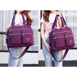 GFM® Large Size Womens Nylon Cross Body Shoulder Bag Handbag (88)(EXC)(S4-752SB-GHJMN)