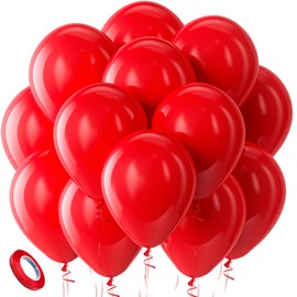 Red Balloons Kelfara Party Balloons 100Pcs 12 Inch Red Latex Balloons for Birthday Weddings Engagement Anniversary Red Theme Party Decorations