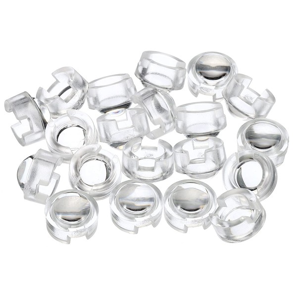 PATIKIL 13mm LED Convex Lens, 20 Pack 45 Degree Beam
