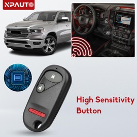NPAUTO Key Fob Replacement Fits for Honda Civic EX LX DX 2001 2002 2003 2004 2005, Honda Pilot 2003 2004 2005 2006 2007, Keyless Entry Remote Control Car Key Fobs (NHVWB1U523, NHVWB1U521, 433 Mhz)