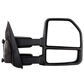 FEIPARTS Tow Mirrors Towing Mirrors Fit for 2015 2016 2017 for F150 Pickup Truck Towing Mirrors with Left Right Side Power Control Heated Turn Signal Light Puddle Light with Black Housing