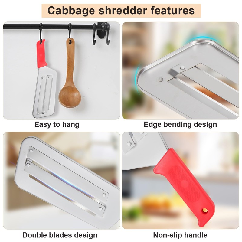 Cabbage Shredder for Coleslaw Sauerkraut cabbage slicer Cutter Chopper kitchen