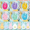 SilverChry Cutlery Holder Easter Bunny, 12 Pieces Cutlery Bag Felt