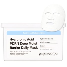 Papa Recipe Daily Sheet Mask | PDRN x ácido hialurónico (30 unidades) - Para piel deshidratada, mascarilla coreana para hidratación profunda y relleno