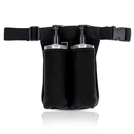 Funda de aceite de masaje, ajustable y duradera, suministros de terapeuta de masaje elegantes (2B-negro)