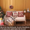 JOJOGOGO Christmas Decorations Gnome Christmas Pillow Covers 18x18 Set of