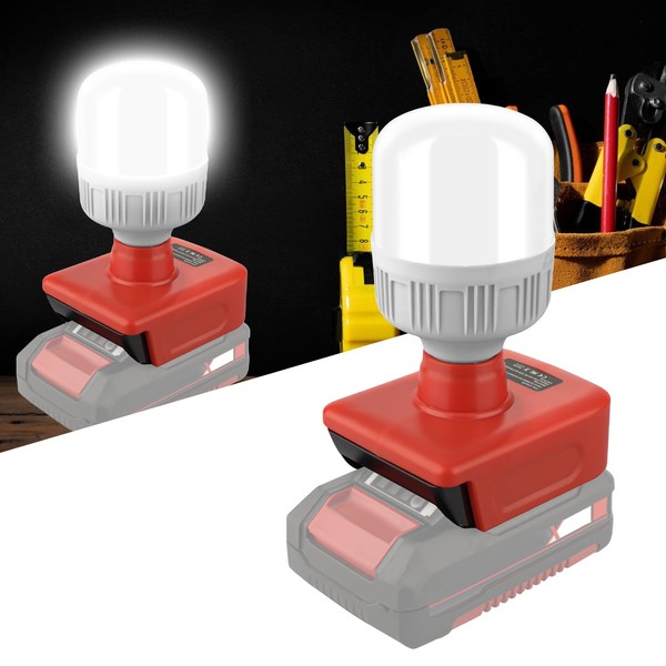 Akku Lampe für Einhell 18V, 12W LED Arbeitsleuchte Mit E27