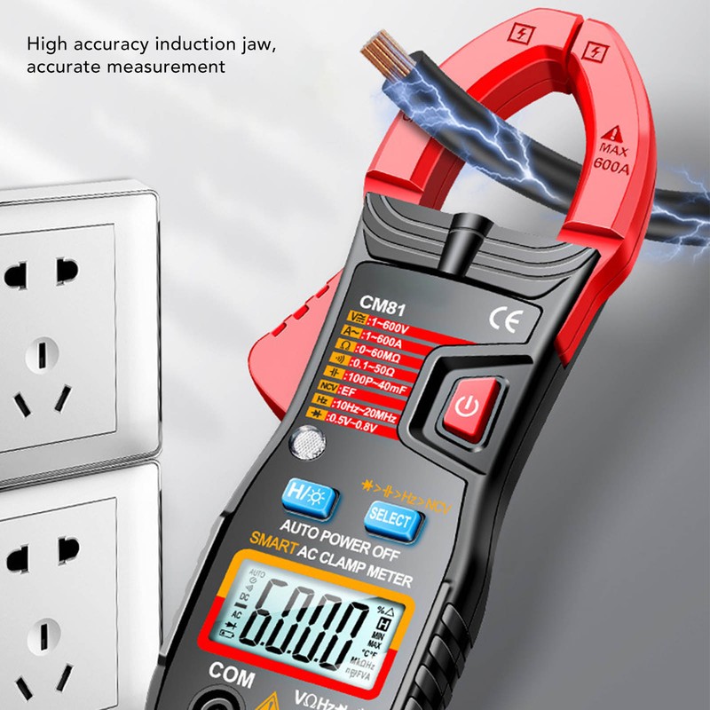 Digital Clamp Meter Multifunctional AC DC Ammeter Smart Auto Ranging