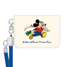 Marimo Craft SGART-021 Bi-Fold Pass Case, Mickey W 3.9 x H 2.8 x D 0.4 inches (100 x 70 x 10 mm)