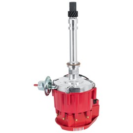 EVERESTWAY Racing Hei Distributor Compatible for Chevy/GMC SBC Small Block 65k coil 7500RPM 305 350 400 Red Cap and Rotor kit Replacement PC6001A HEI JM6500R PE350R