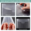 Briartw 100 Pcs Square Clear Die & Stamp Storage Bag
