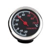 FUNOMOCYA Indoor Outdoor Thermometer Car Thermometer Luminous Mechanical Clock Hygrometer