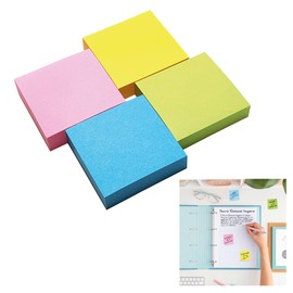 Bookmarks, Memo Pads, Stickers, Colorful Bookmarks, Bookmarks, Notes for School Home or Office, Multicolor (38 x 38 mm - 4 x 100 Sheets)