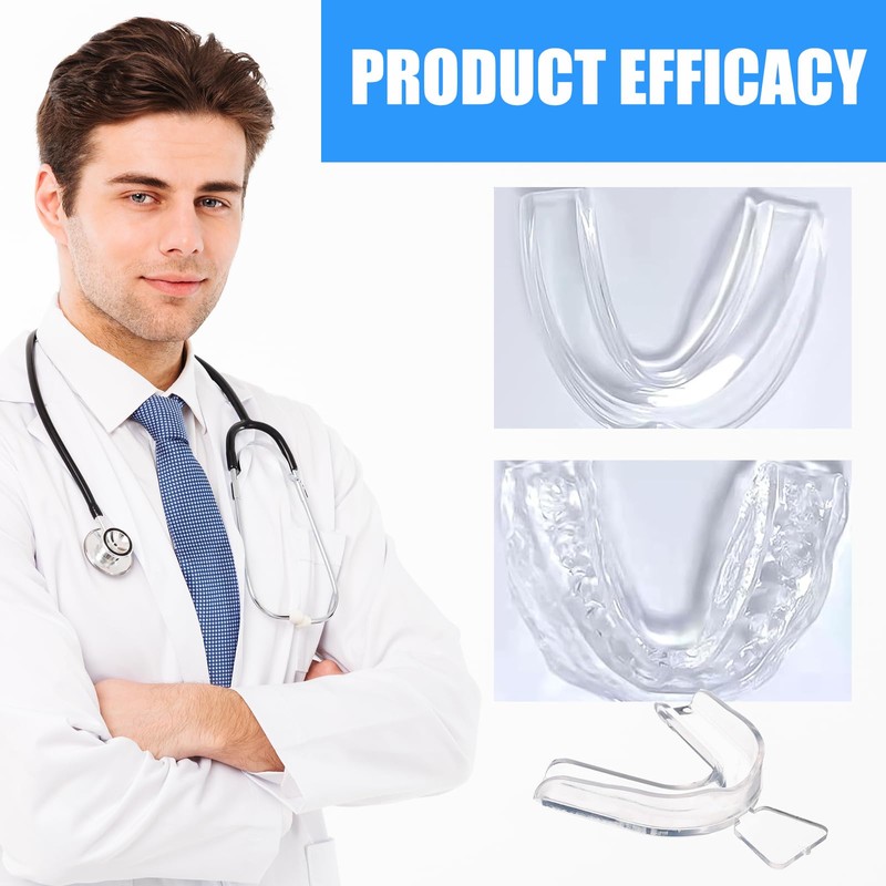 LFCFBH 6PCS Teeth Whitening Mouth Trays Set, Teeth Whitening Gum