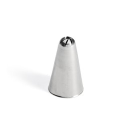 De Buyer Piping Bag Nozzle Stainless Steel Diameter 8 mm, Stainless Steel, 8 mm