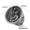 SOBHART St Saint Christopher Ring for Men Stainless Steel Religious