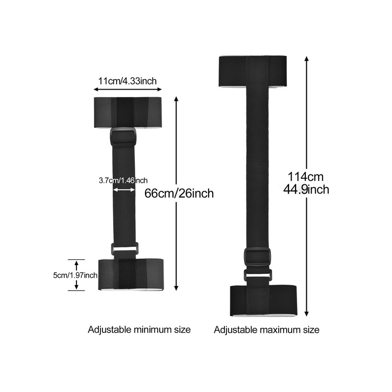 ieron Ski Straps Adjustable Shoulder Carrier Ski Ties Handle Straps