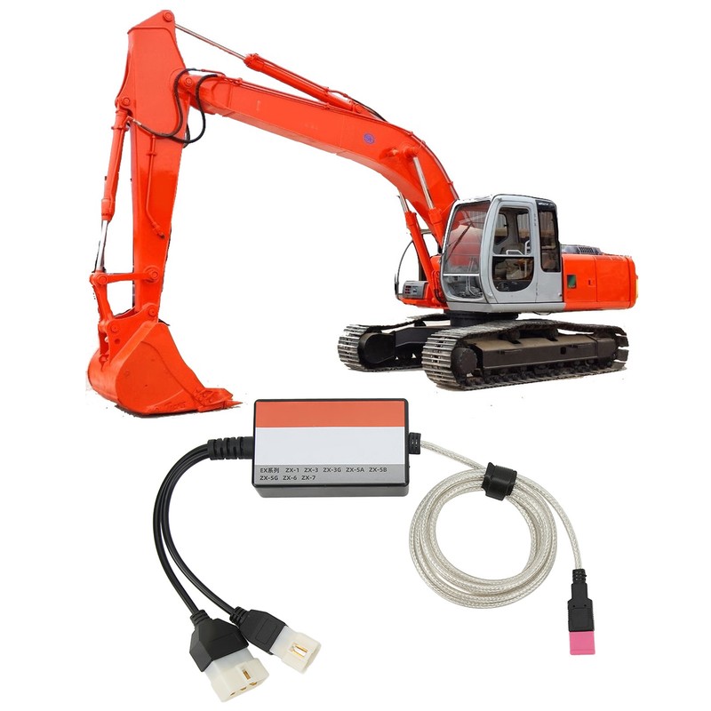Excavator Diagnostic Cable Accurate Flexible Replacement For Hitachi V3.10 Dr.ZAX200