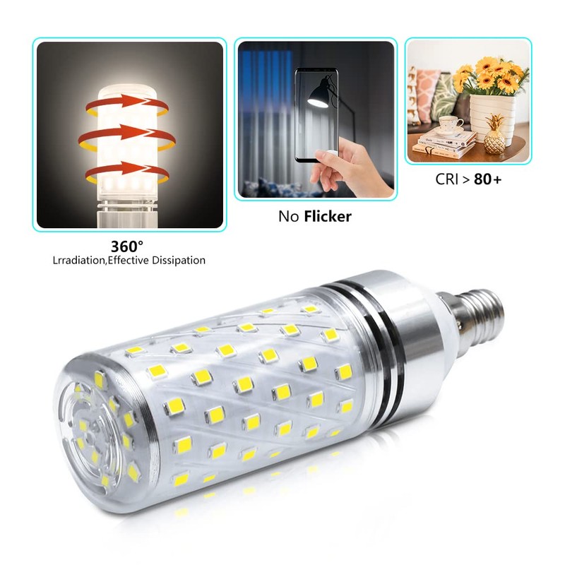 Super Bright E12 LED Bulb, 16W 1500LM Light Bulbs, Natural