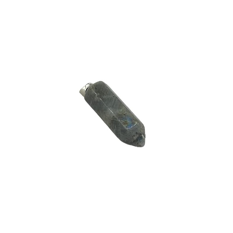 Natural Labradorite Gemstone Chunky Single Terminated Point Pendant