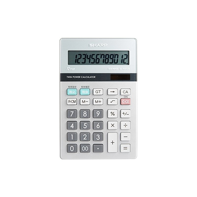 シャープ 実務電卓 EL-N412K-X ナイスサイズ