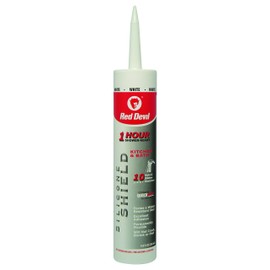 Red Devil 0816KB 100% Silicone Shield Kitchen and Bath Sealant, Water-Ready In 1-Hour, 9 oz., White, 1-Pack