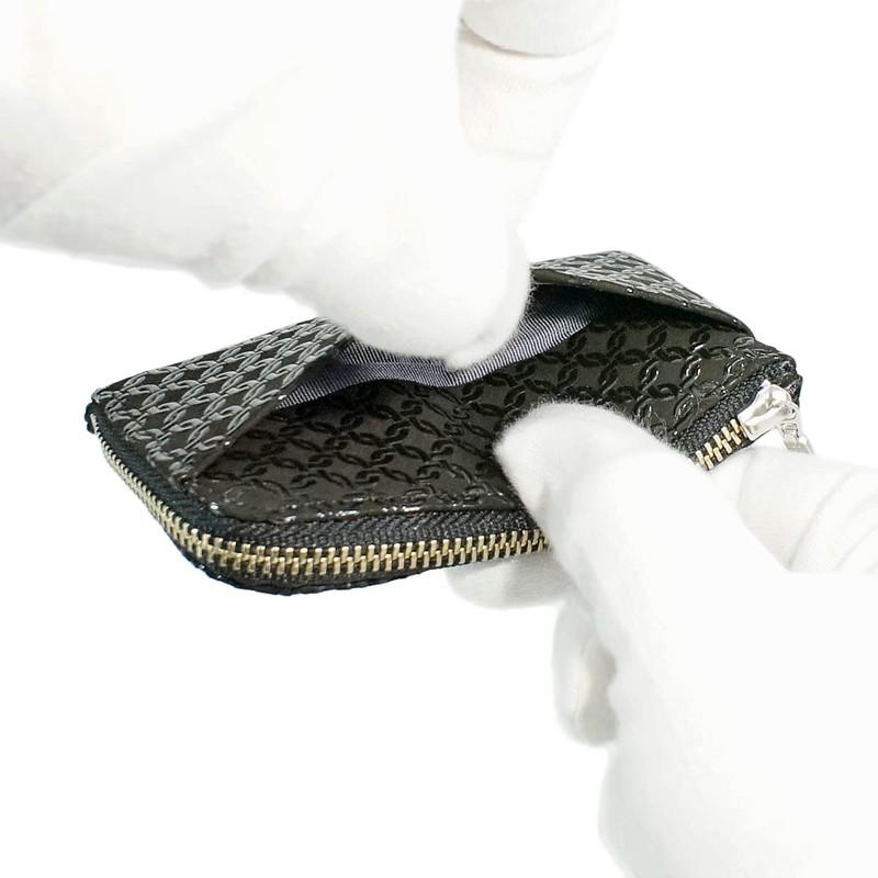 Indenya 1005-01-177 F Coin Purse, Deer Leather, Black Background x